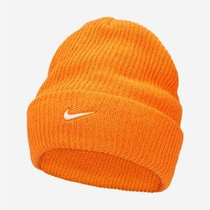 Beautiful Color Nike Utility Swoosh Beanie Orange New Clean with Tags One Size
